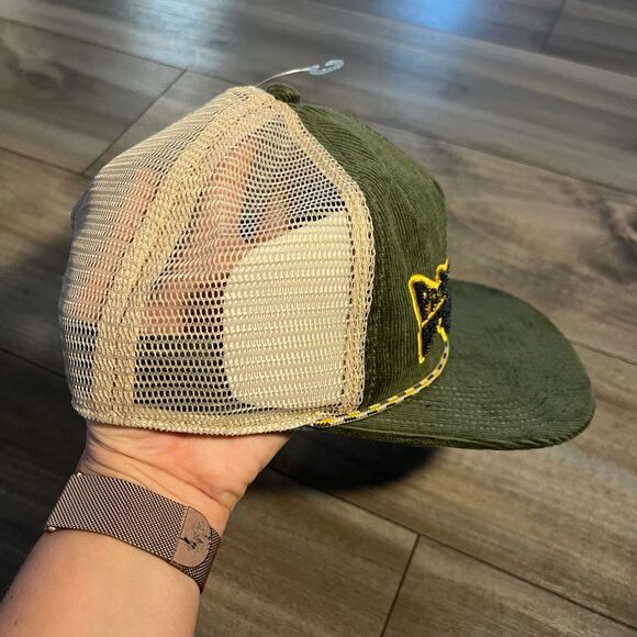 Patagonia Green Corduroy Athletic Casual SnapBack Hat - Picture 2 of 6